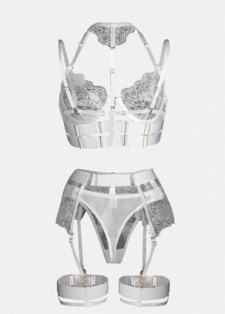Lenjerie intima 4 piese, din dantela [4]