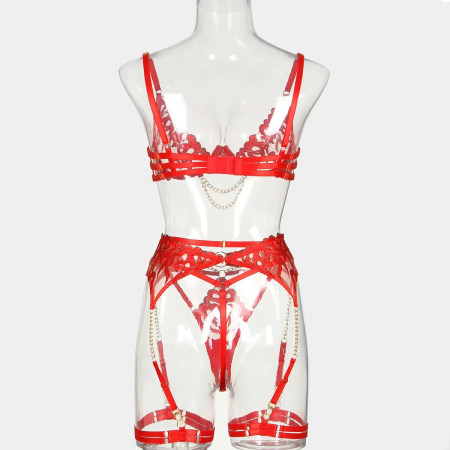 Lenjerie intima 4 piese, din dantela [8]