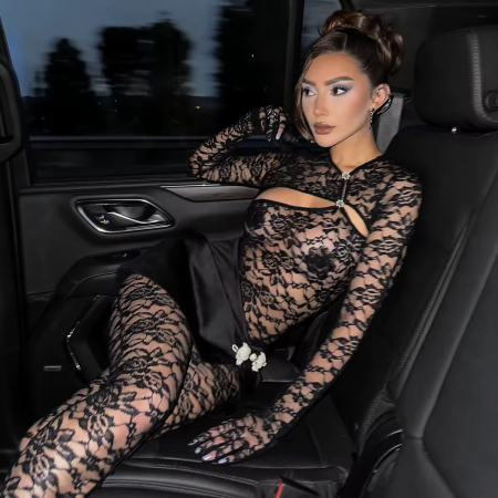 Lenjerie intima 4 piese, negru [1]