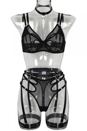 Lenjerie intima 5 piese, cu decupaje [9]