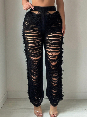 Pantaloni de plaja, cu franjuri [5]