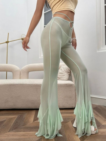 Pantaloni de plaja, cu decupaj [3]