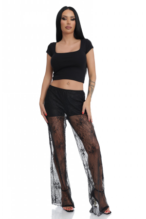 Pantaloni eleganti din dantela [0]