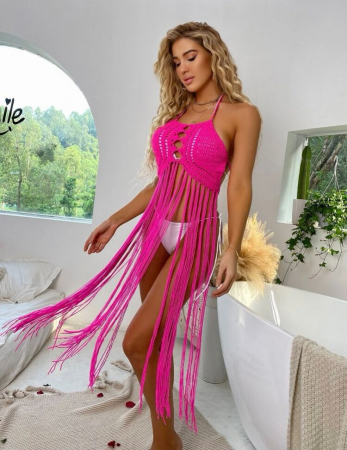 Rochie de plaja cu franjuri [1]