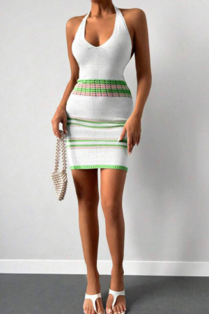 Rochie de plaja scurta, cu aspect crosetat [4]