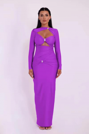 Rochie lunga eleganta cu maneca lunga [5]