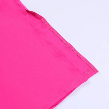 Rochie lunga eleganta cu bretele inguste, roz [2]