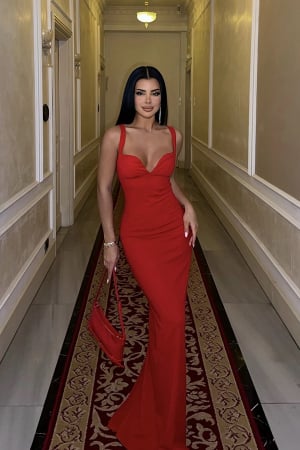 Rochie lunga eleganta cu decolteu adanc [3]