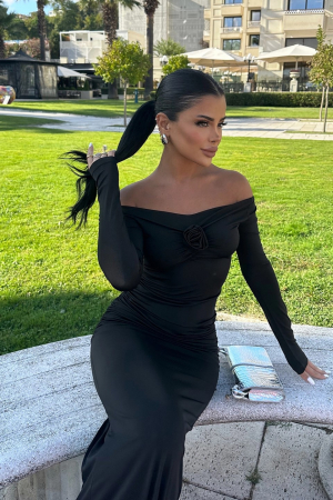 Rochie lunga eleganta, cu maneca lunga [2]