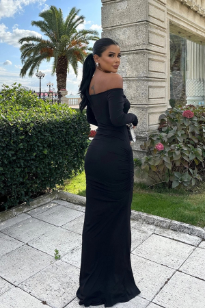 Rochie lunga eleganta, cu maneca lunga [1]