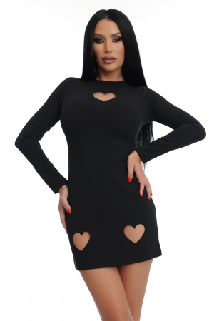 Daniela Crudu - Rochie mini cambrata cu decupaje
