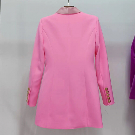 Rochie sacou cu nasturi aurii si decolteu in V [1]