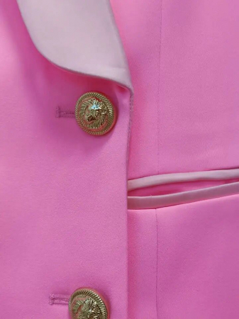 Rochie sacou cu nasturi aurii si decolteu in V [2]