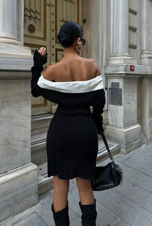 Rochie scurta cu aspect tricotat [3]