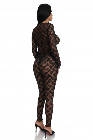 Set 2 piese bluza si pantaloni, din dantela [3]
