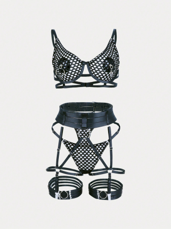 Set de lenjerie intima 4 piese, cu bretele reglabile [5]