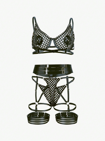 Set de lenjerie intima 4 piese, cu bretele reglabile [9]