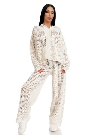 Daniela Crudu - Set din 2 piese cu aspect perforat