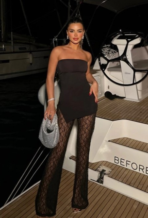 Set din 2 piese cu top si pantaloni din dantela [1]