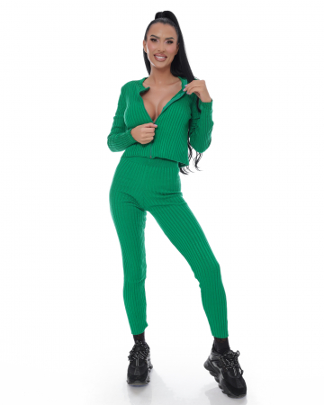 Essence of Spring - Set din tricot verde