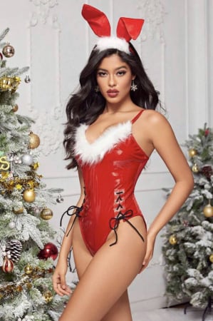 Colectia de Craciun - Set lenjerie 2 piese, cu tematica de Craciun