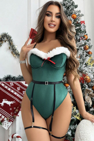 Set lenjerie 3 piese, cu tematica de Craciun [3]