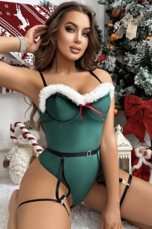 Colectia de Craciun - Set lenjerie 3 piese, cu tematica de Craciun