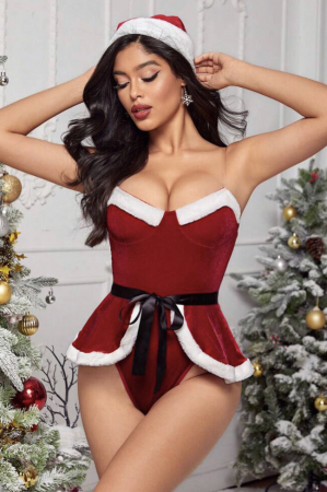 Set lenjerie 3 piese, cu tematica de Craciun [3]