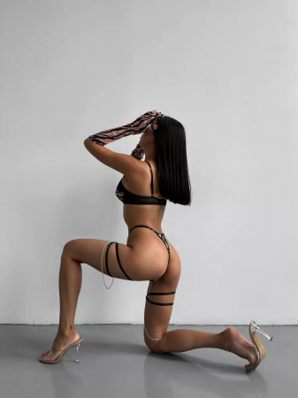 Set lenjerie intima 4 piese, animal print [2]