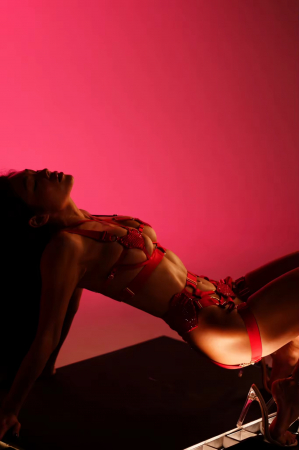 Set lenjerie intimă 4 piese, rosu [1]