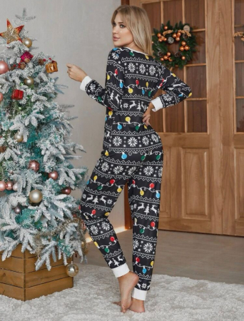 Set pijama cu imprimeu de Craciun [1]