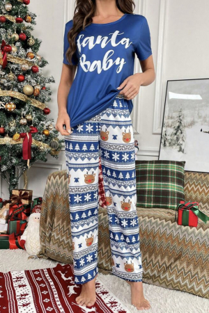 Set pijama cu imprimeu de Craciun [3]
