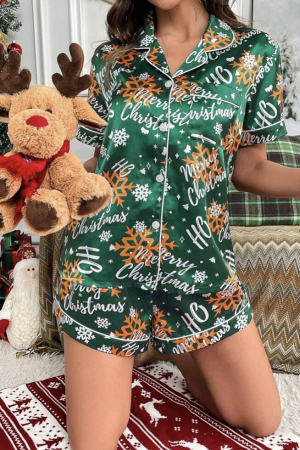 Set pijama cu imprimeu de Craciun [2]