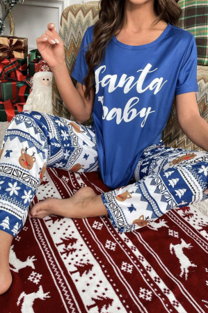 Set pijama cu imprimeu de Craciun [2]