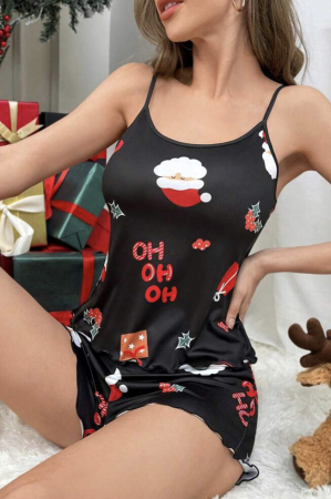Colectia de CRACIUN - Set pijama cu imprimeu de Craciun