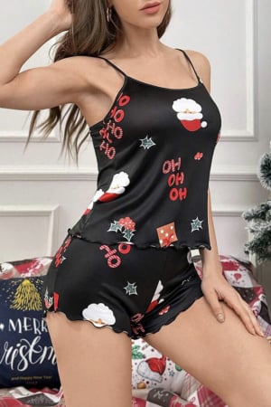 Set pijama cu imprimeu de Craciun [3]
