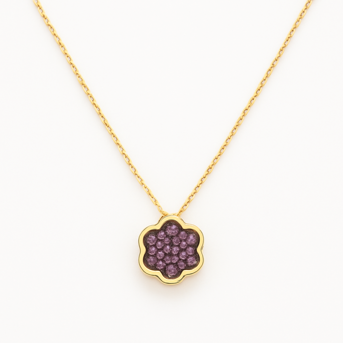 Colier aur galben 14K Flowergram [1]