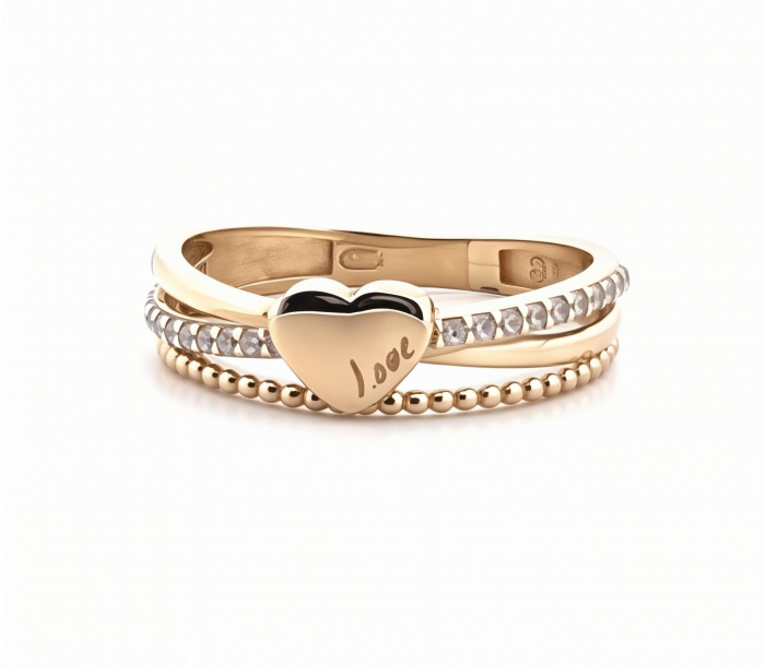 Inel Serrani, Model Love Heart, marime 53 [2]