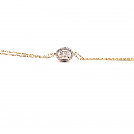 Bratara aur galben 14k cu diamante Shine [1]