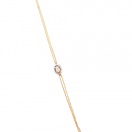 Bratara aur galben 14k cu diamante Shine [2]