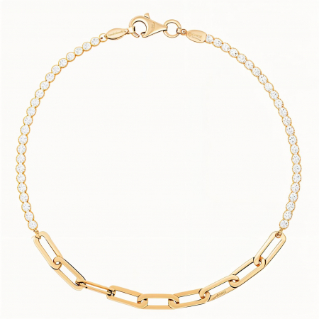 Brățări pentru ea - Bratara aur galben Chain Charm