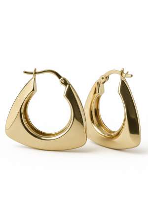 Bijuterii pentru femei - Cercei din Aur 14K SERRANI Tina, 3 cm, 4.15g