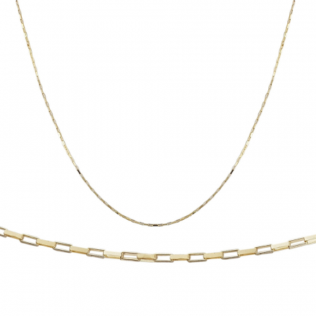 Lanturi - Colier aur galben 14k Angle