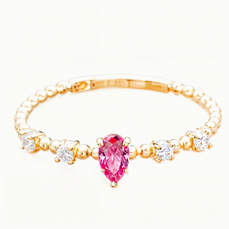 Inele - Inel aur 14k Magenta Spark