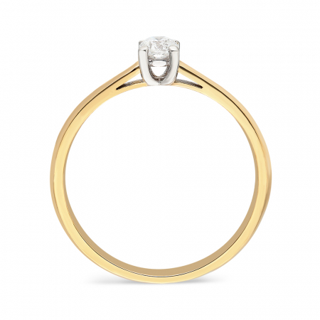 Inel din aur galben 14k cu diamant Priceless [1]