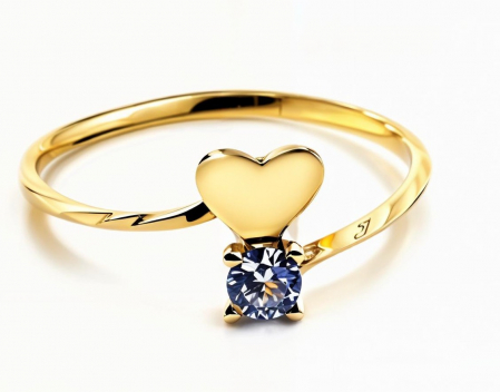 Inele - Inel Serrani, Model Full Heart and Stone, marime 60