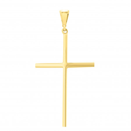 Pandantive - Pandantiv aur galben 14k cruce M
