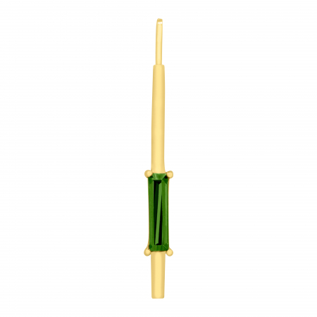 Pandantive - Pandantiv aur galben 14k cu piatra verde