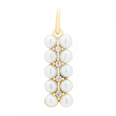 Pandantive - Pandantiv aur galben 14k Line Pearl