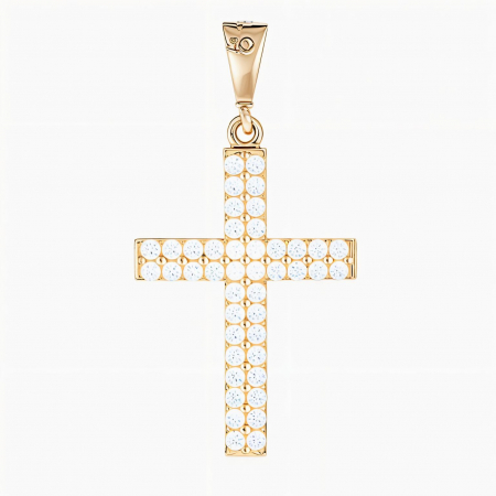 Pandantive - Pandantiv aur galben 14k Celestial Cross